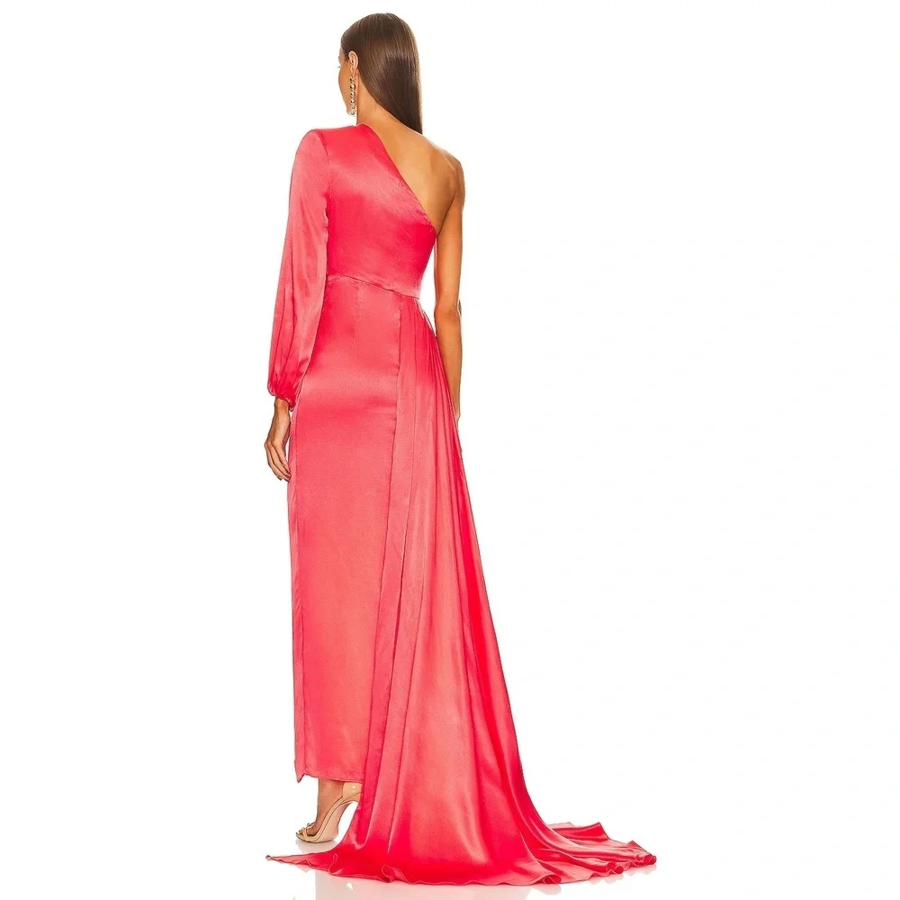 NWT Michael Costello Heather Long Dress in Burnt Sienna Size Small